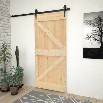 Porta NARVIK Naturale 80 x 210 cm Legno di pino solido | homemem39