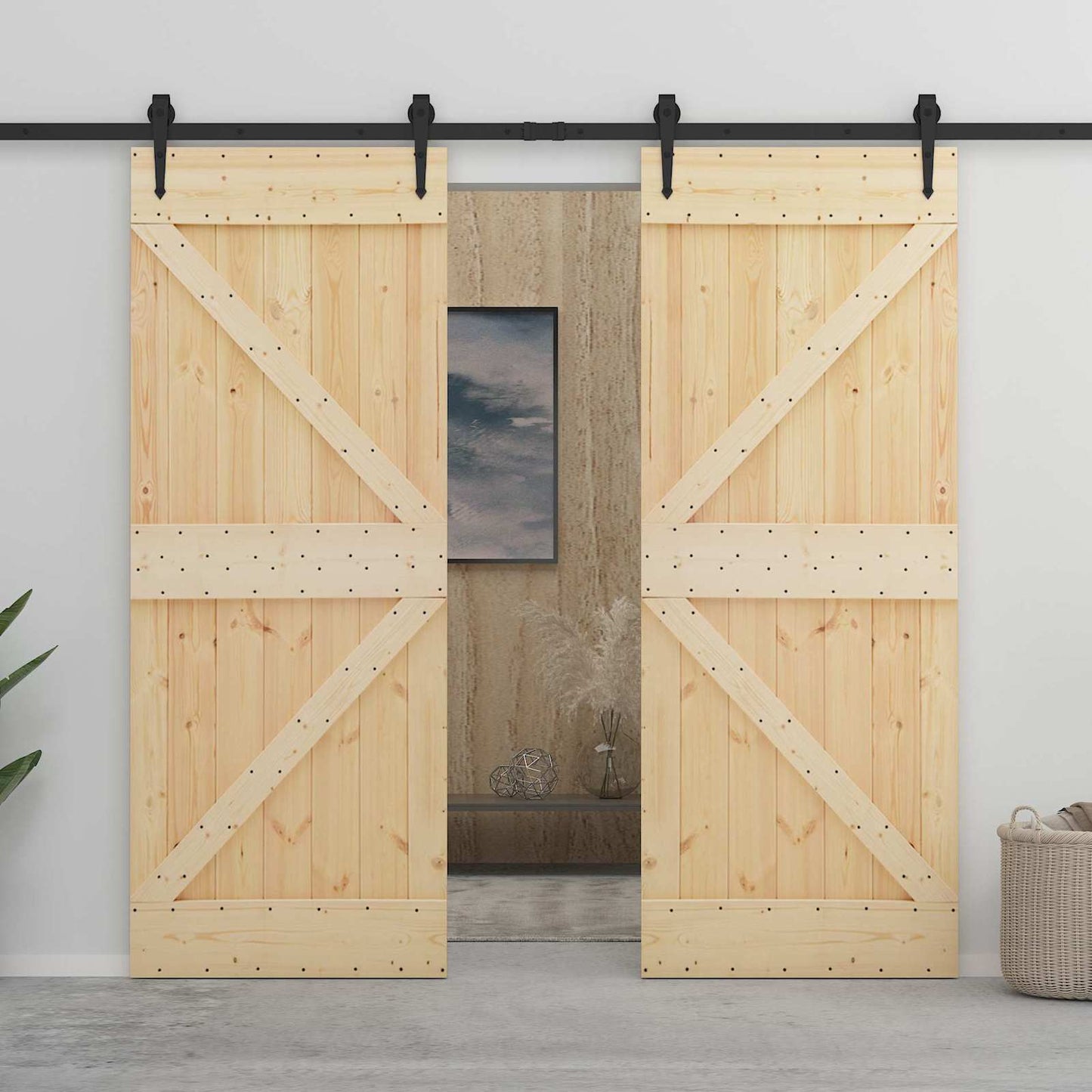 Porta NARVIK Naturale 90 x 210 cm Legno di pino solido | homemem39