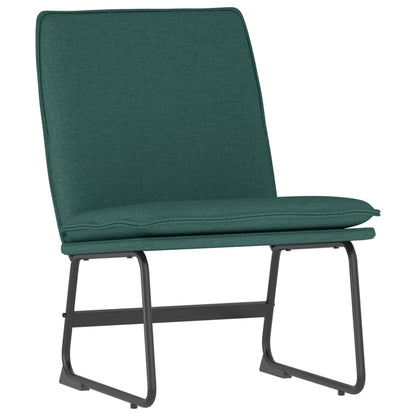Sedia Lounge Verde Scuro 52x75x76 cm in Tessuto