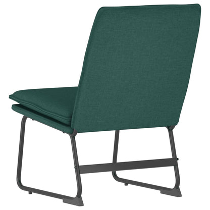Sedia Lounge Verde Scuro 52x75x76 cm in Tessuto