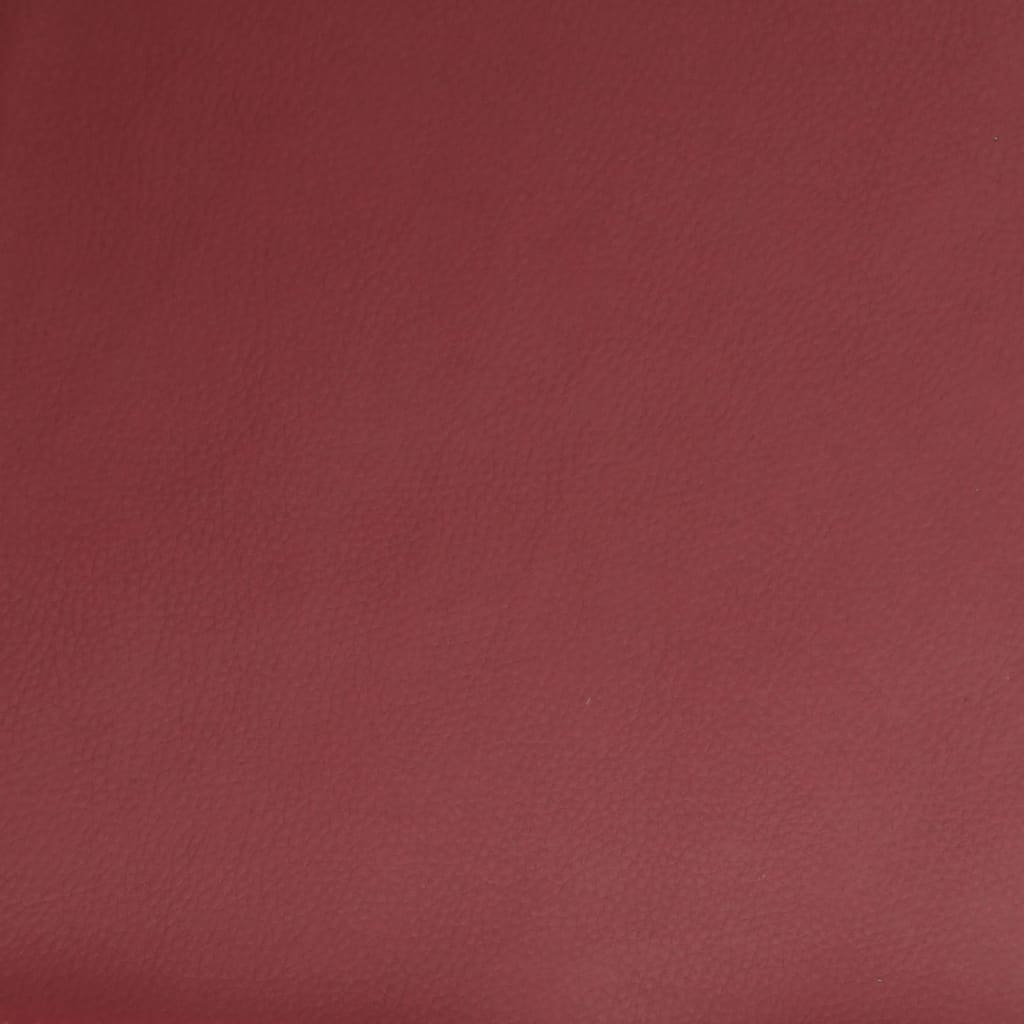 Sedia Lounge Rosso Vino 54x75x76 cm in Similpelle