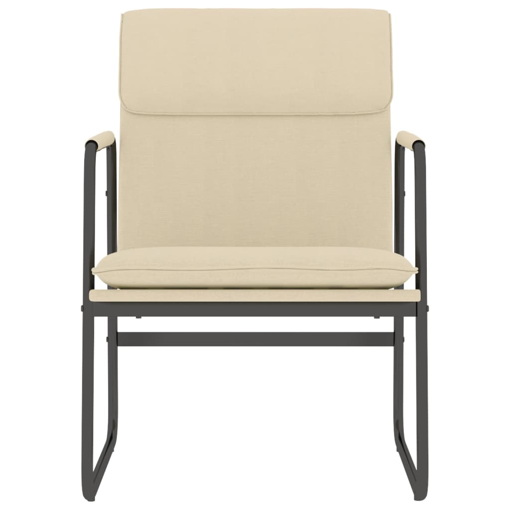 Sedia Lounge Crema 55x64x80 cm in Tessuto