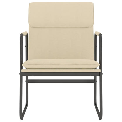 Sedia Lounge Crema 55x64x80 cm in Tessuto
