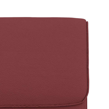 Sedia Lounge Rosso Vino 55x64x80 cm in Similpelle