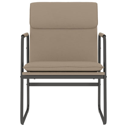 Sedia Lounge Cappuccino in Similpelle