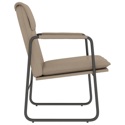 Sedia Lounge Cappuccino in Similpelle