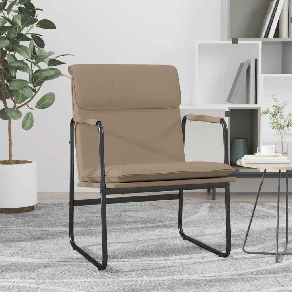 Sedia Lounge Cappuccino in Similpelle