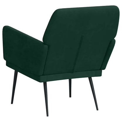 Poltrona Verde Scuro 62x79x79 cm Velluto