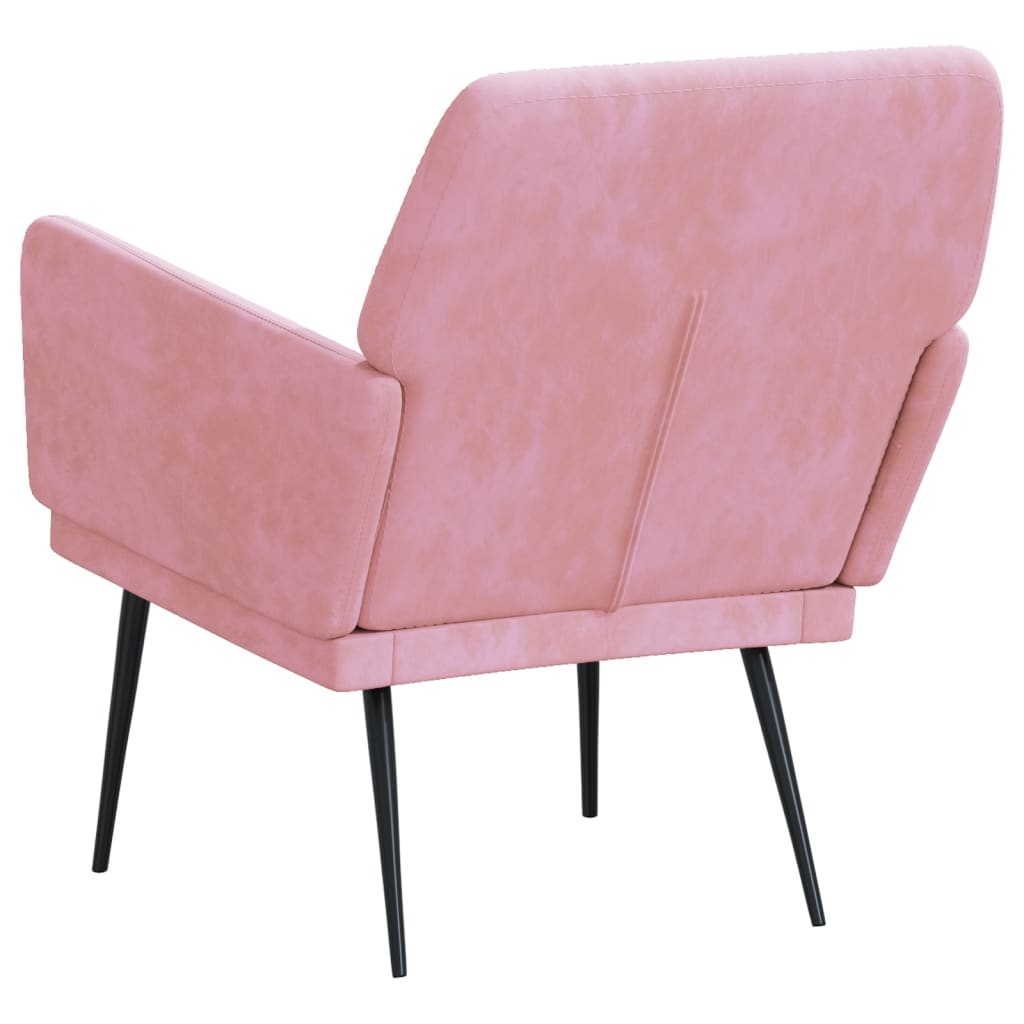 Poltrona Rosa 62x79x79 cm Velluto | homemem39