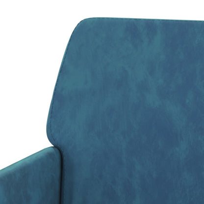 Poltrona Blu 62x79x79 cm Velluto