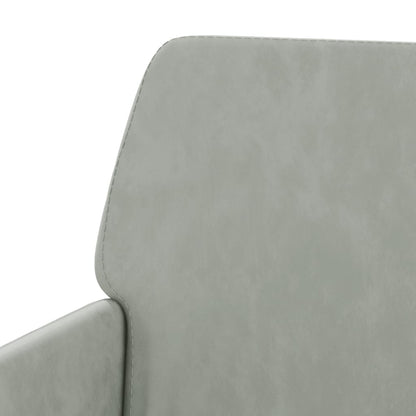 Panca Grigio Chiaro 108x79x79 cm in Velluto