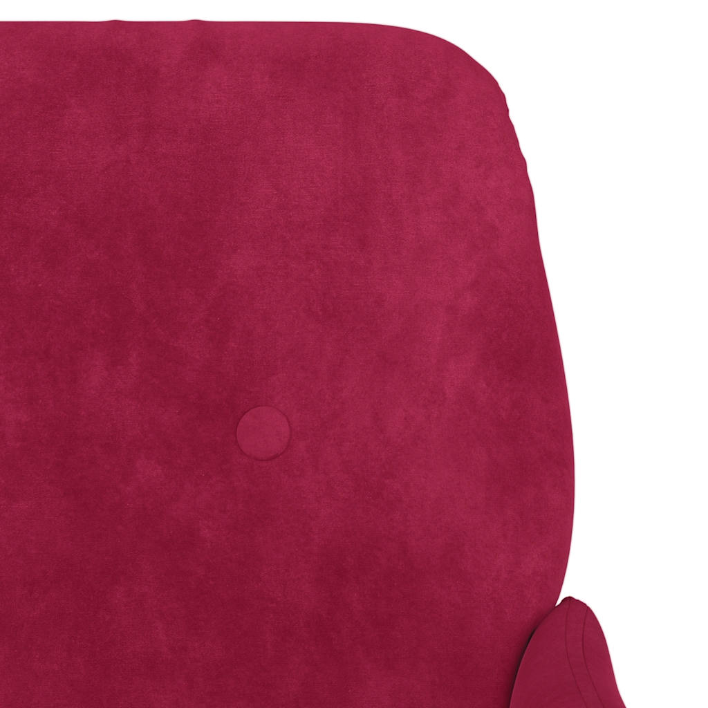 Poltrona Rosso Vino Velluto