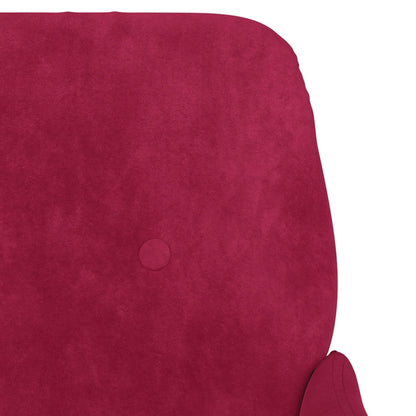 Poltrona Rosso Vino Velluto