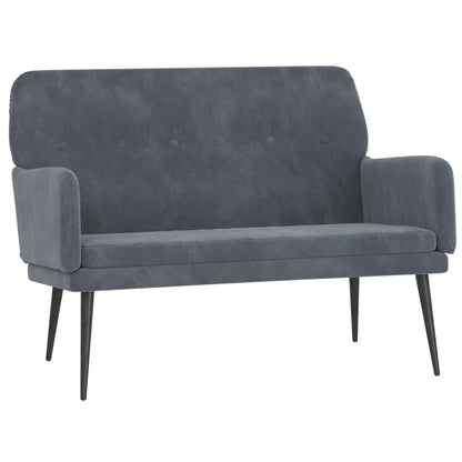 Panca Grigio Scuro 108x79x79 cm in Velluto - homemem39