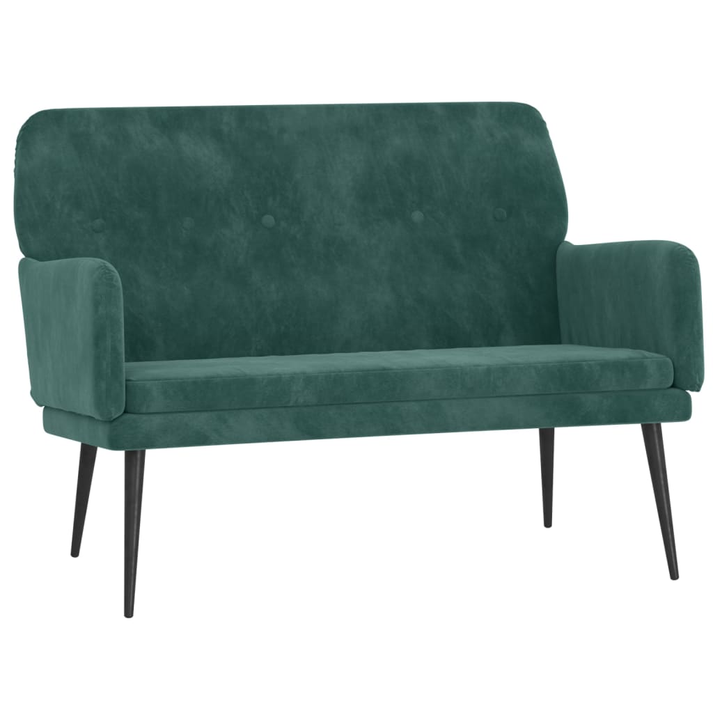 Panca Verde Scuro 108x79x79 cm in Velluto - homemem39