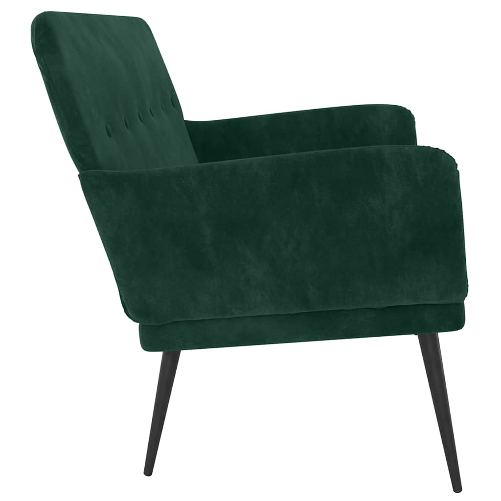Panca Verde Scuro 108x79x79 cm in Velluto | homemem39
