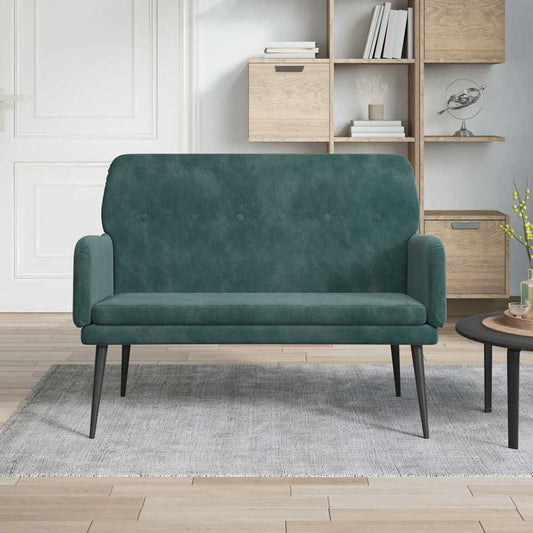 Panca Verde Scuro 108x79x79 cm in Velluto - homemem39