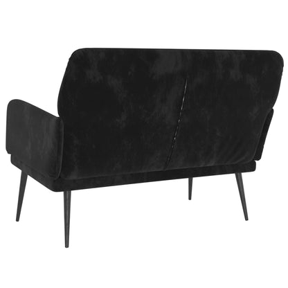 Panca Nera 108x79x79 cm in Velluto - homemem39