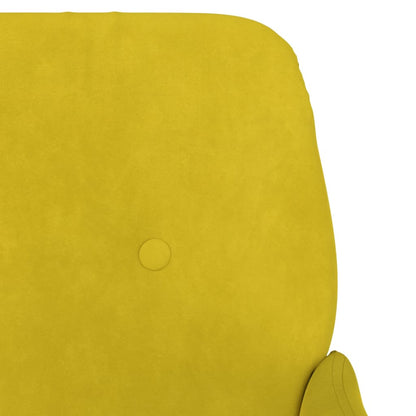 Panca Gialla 108x79x79 cm in Velluto - homemem39