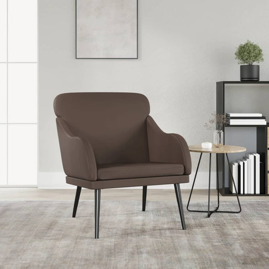 Poltrona Marrone 63x76x80 cm Similpelle