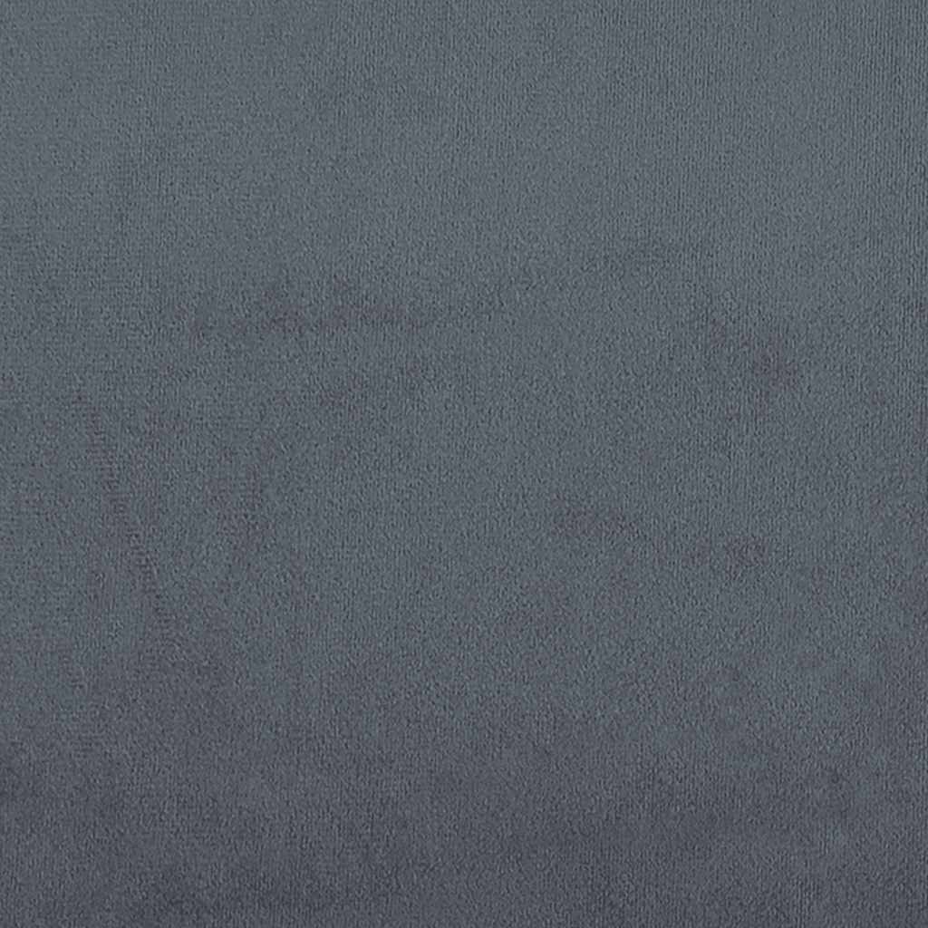 Poltrona Grigio Scuro 63x76x80 cm Velluto - homemem39