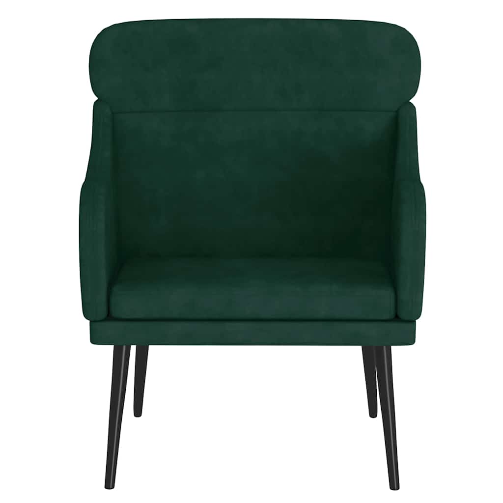 Poltrona Verde Scuro 63x76x80 cm Velluto | homemem39