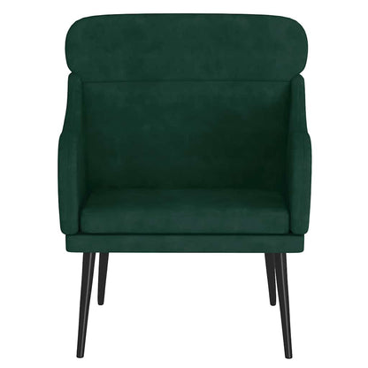 Poltrona Verde Scuro 63x76x80 cm Velluto | homemem39