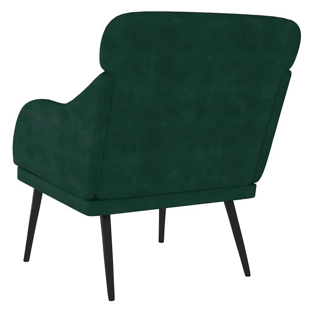 Poltrona Verde Scuro 63x76x80 cm Velluto | homemem39
