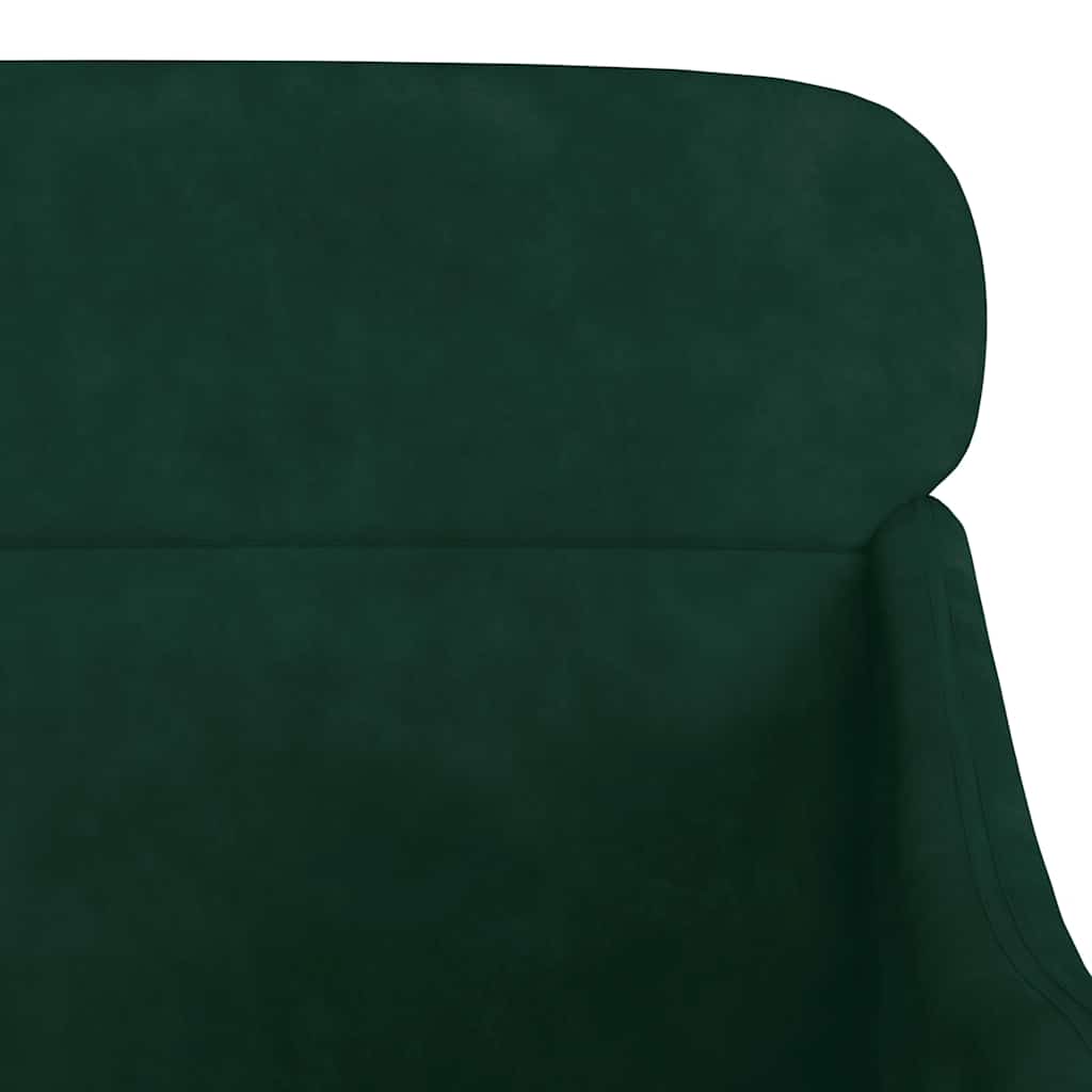 Poltrona Verde Scuro 63x76x80 cm Velluto | homemem39