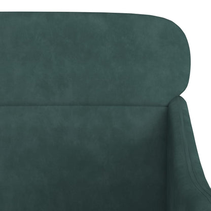 Poltrona Verde Scuro 63x76x80 cm Velluto - homemem39
