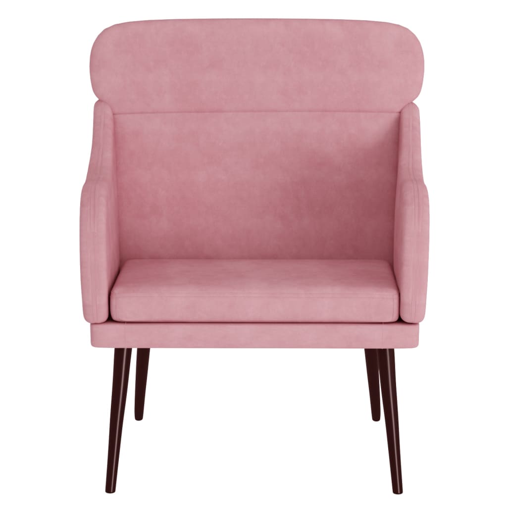 Poltrona Rosa 63x76x80 cm Velluto | homemem39