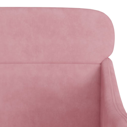 Poltrona Rosa 63x76x80 cm Velluto | homemem39