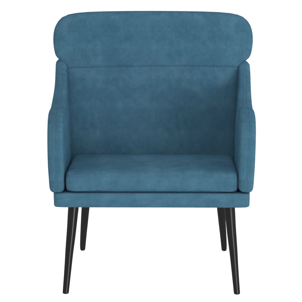 Poltrona Blu 63x76x80 cm Velluto | homemem39