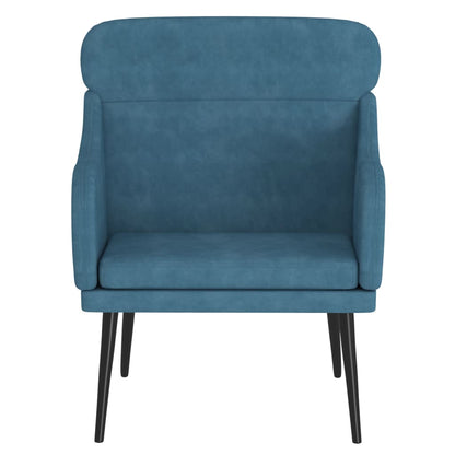 Poltrona Blu 63x76x80 cm Velluto | homemem39