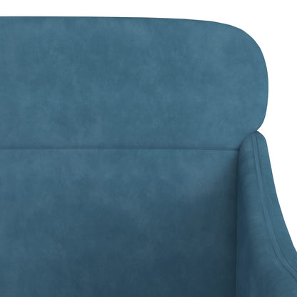 Poltrona Blu 63x76x80 cm Velluto | homemem39