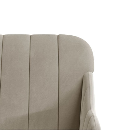 Poltrona Grigio Chiaro 63x76x80 cm Velluto | homemem39
