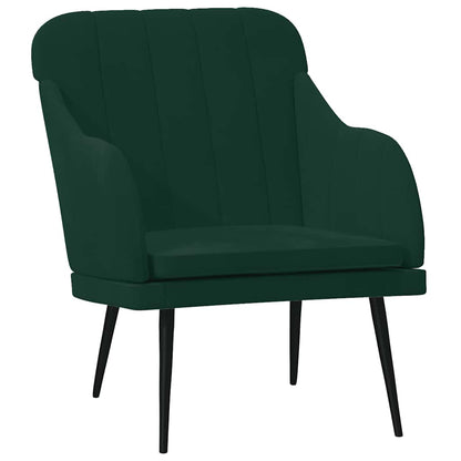 Poltrona Verde Scuro 63x76x80 cm Velluto