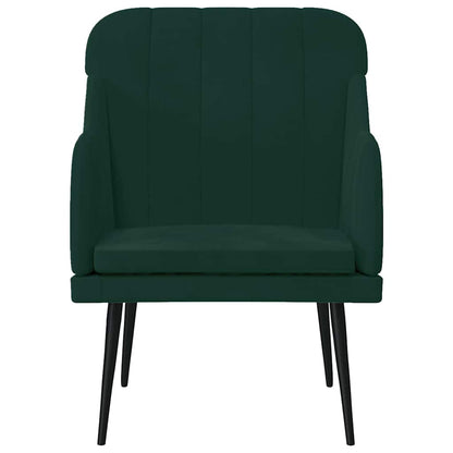 Poltrona Verde Scuro 63x76x80 cm Velluto