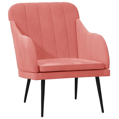 Poltrona Rosa 63x76x80 cm Velluto | homemem39