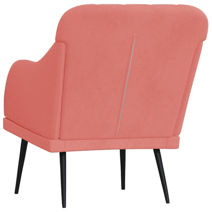 Poltrona Rosa 63x76x80 cm Velluto | homemem39