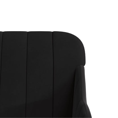 Poltrona Nera 63x76x80 cm Velluto | homemem39