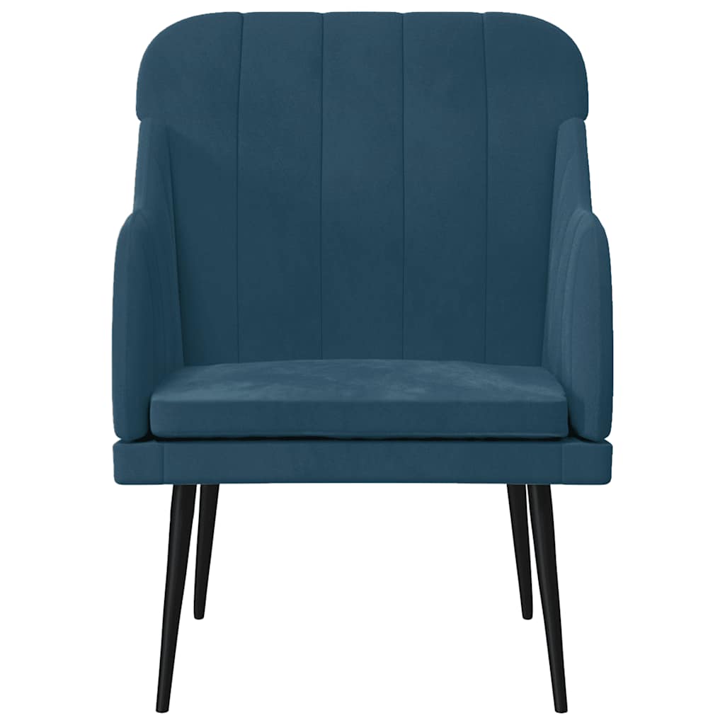 Poltrona Blu 63x76x80 cm Velluto | homemem39