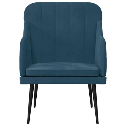 Poltrona Blu 63x76x80 cm Velluto | homemem39