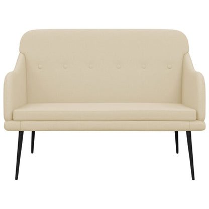 Panca Crema 110x76x80 cm in Tessuto
