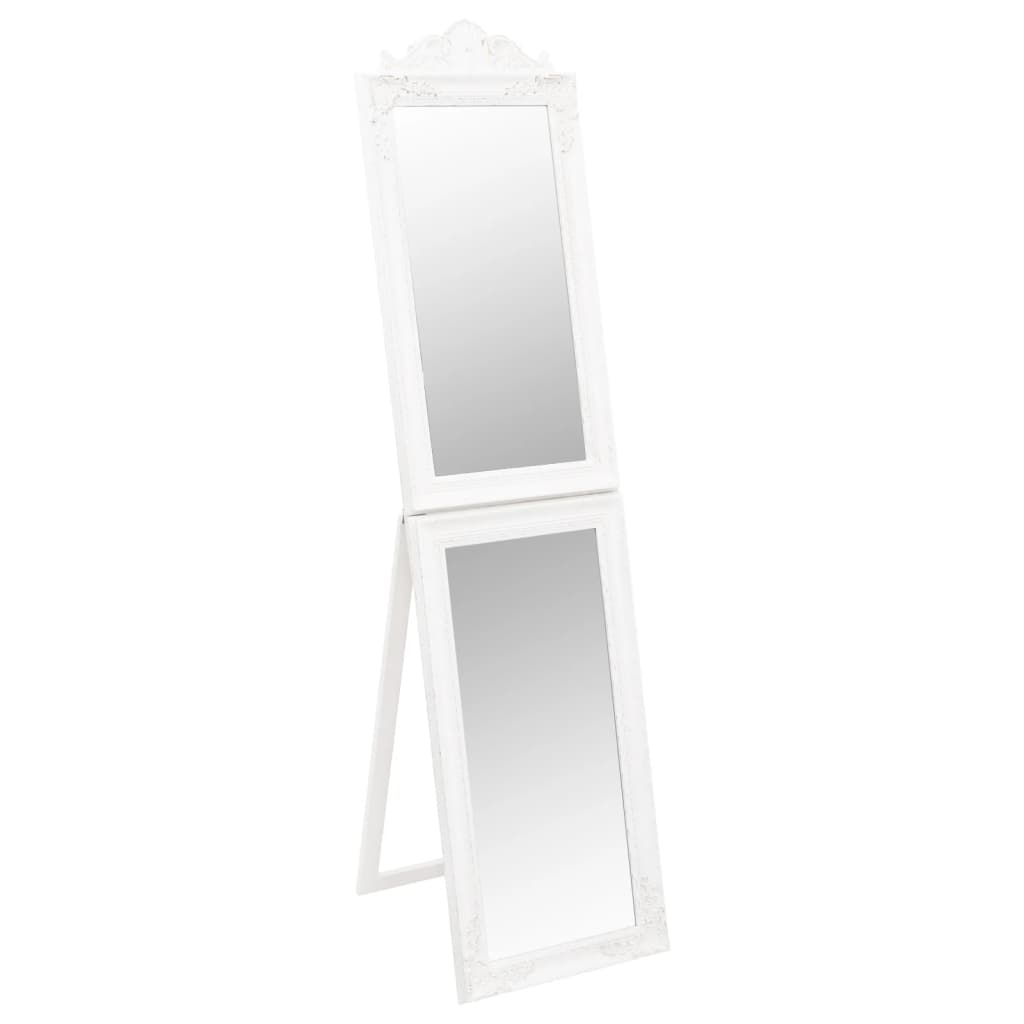Specchio Autoportante Bianco 40x160 cm - homemem39