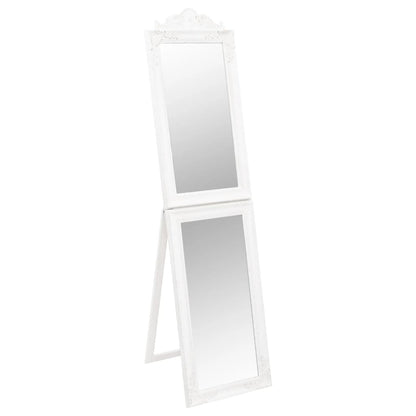Specchio Autoportante Bianco 40x160 cm - homemem39
