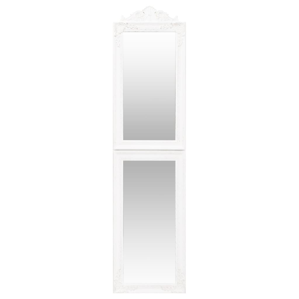 Specchio Autoportante Bianco 40x160 cm - homemem39
