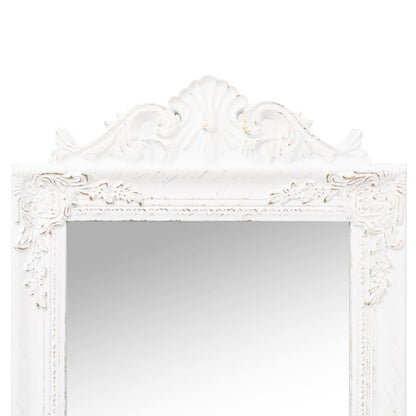 Specchio Autoportante Bianco 40x160 cm - homemem39
