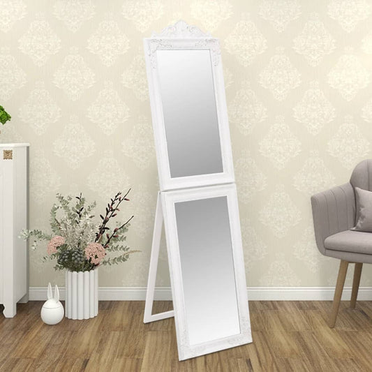Specchio Autoportante Bianco 40x160 cm - homemem39