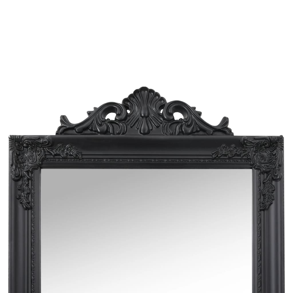 Specchio Autoportante Nero 40x160 cm | homemem39